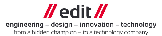 Logo "edit" - engineering, design, innovation, technology
