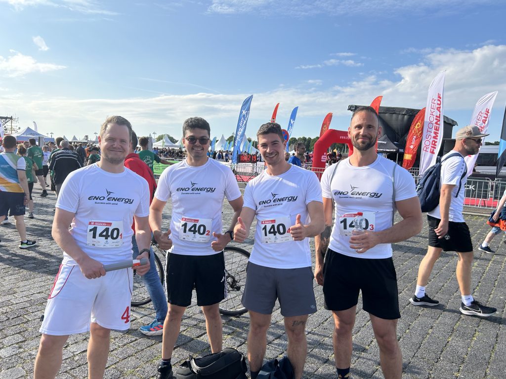 Firmenlauf eno energy Kollegen